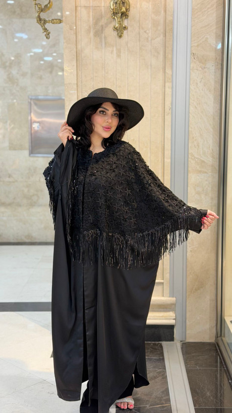 عبای زنانه جواهر دوزی شده مجلسی