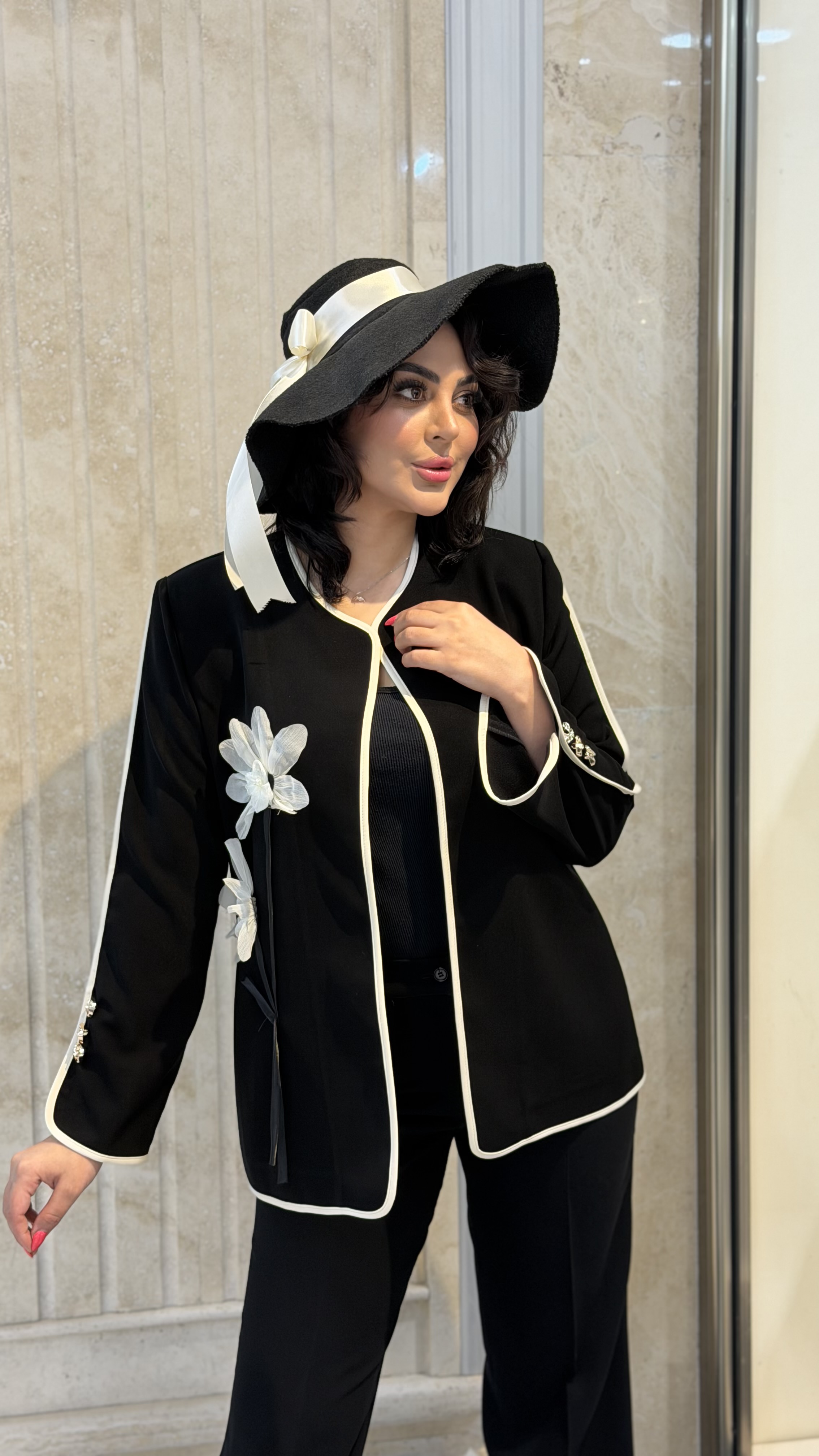 کت زنانه مجلسی کرپ کنزو اعلا