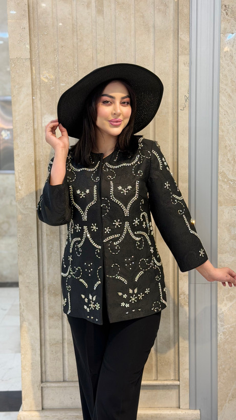 کت و شلوار زنانه مجلسی سلطنت جنس ژاکار اعلای ترک